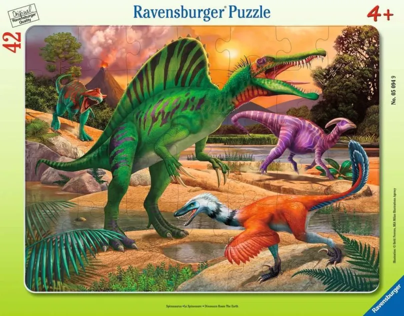 Puzzle Ravensburger 050949 Dinosaurus 30-48 dielikov