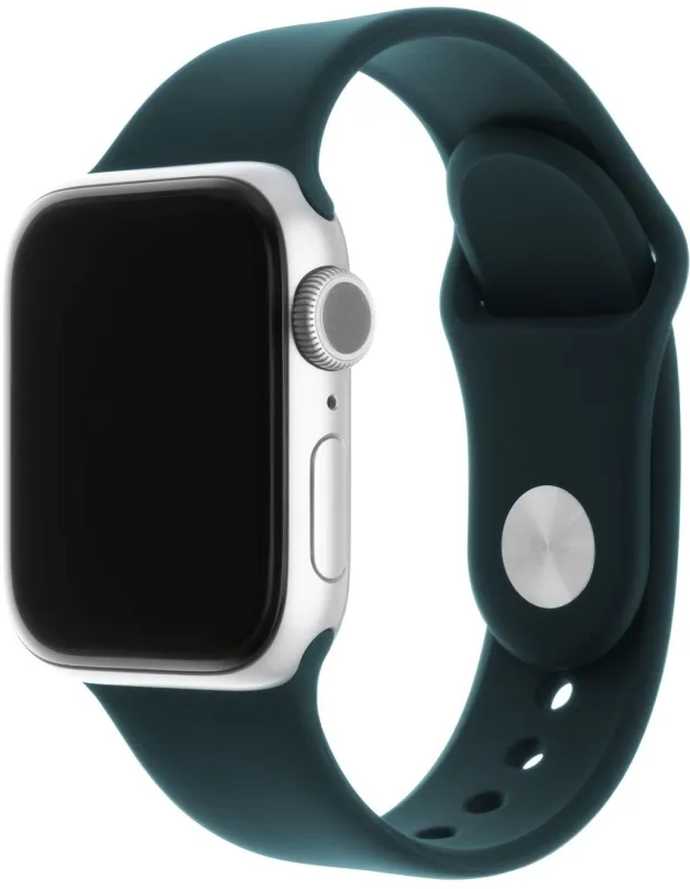 Remienok FIXED Silicone Strap SET pre Apple Watch 42/44/45/Ultra 49mm tmavo zelený