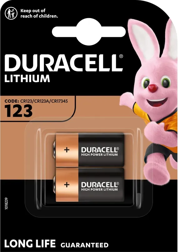Jednorazová batéria Duracell Ultra lítiová batéria CR123A