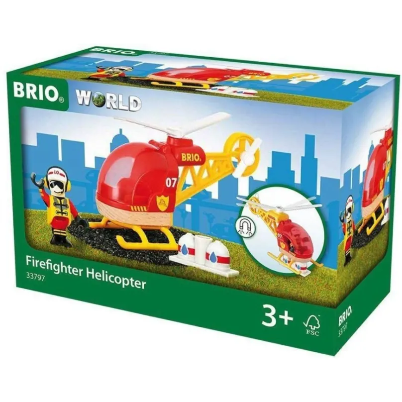 BRIO 33797 Vrtuľník hasiči