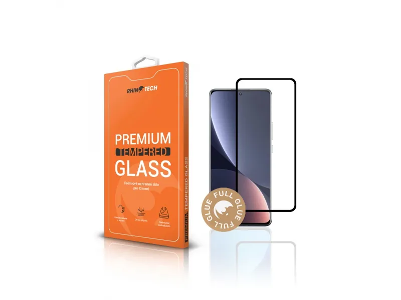 RhinoTech Tvrdené ochranné 2.5D sklo pre Xiaomi 12 Pro (Full Glue)