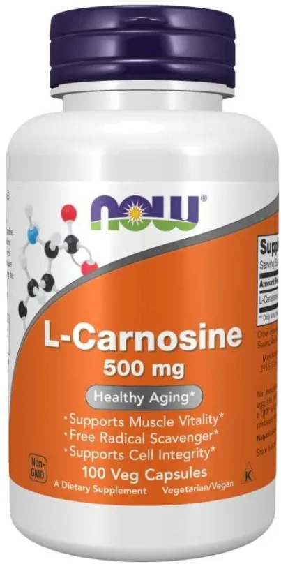 Aminokyseliny NOW L-Karnozín, 500 mg