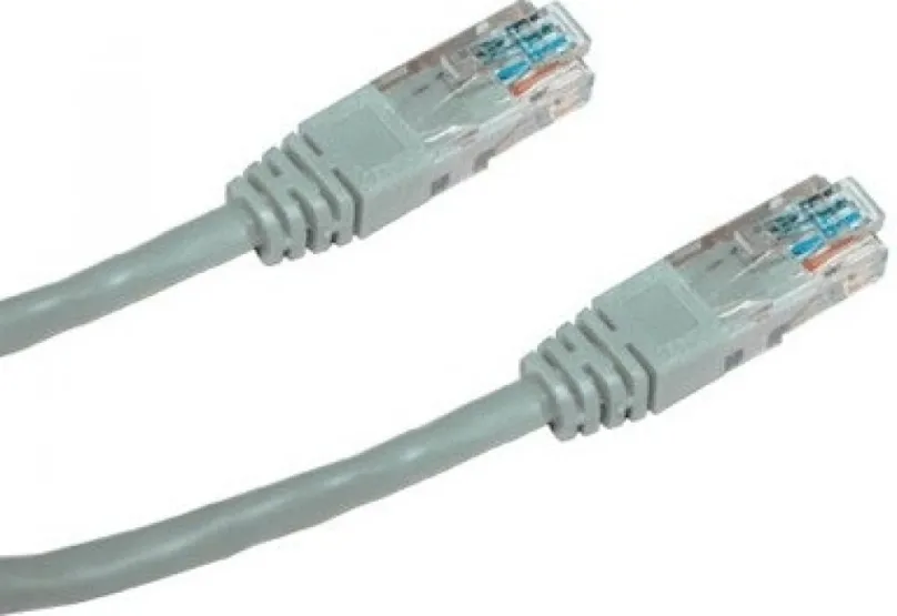 Sieťový kábel Datacom CAT5E UTP šedý 1m