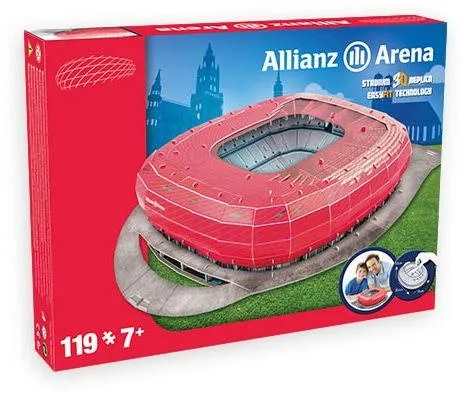 3D puzzle 3D Puzzle Nanostad Germany - Allianz Arena futbalový štadión Bayern Munchen