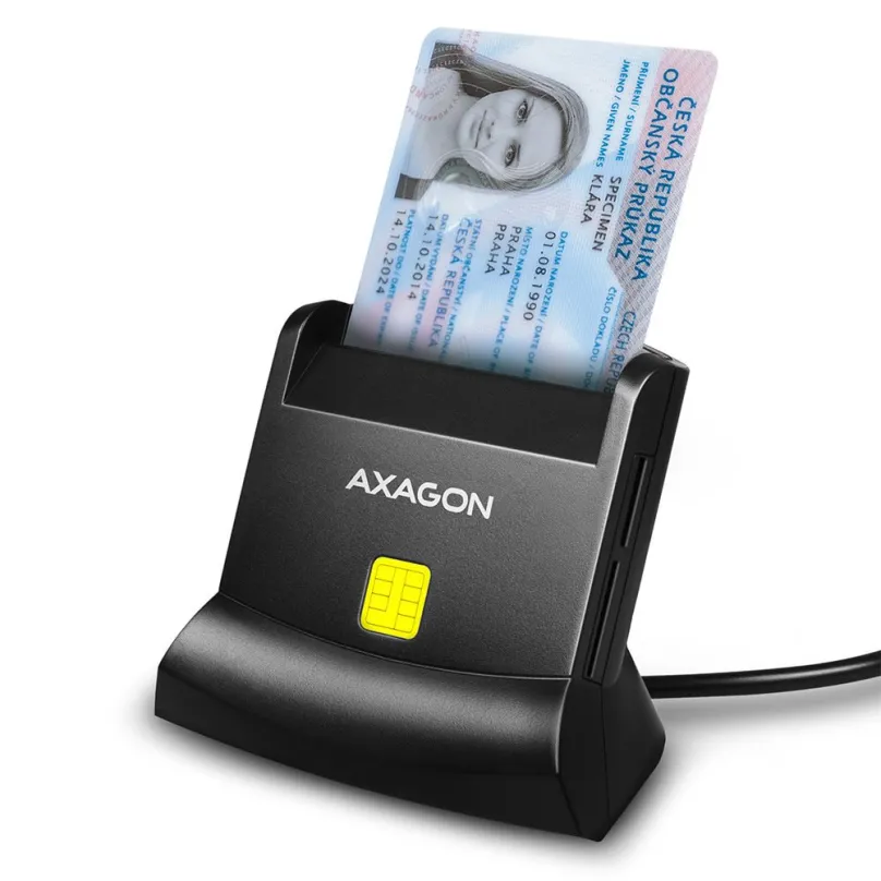 Čítačka eObčanek AXAGON CRE-SM2 Smart card & SD / microSD / SIM card