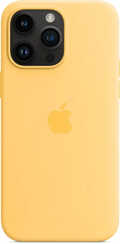 Kryt na mobil Apple iPhone 14 Pro Max Silikónový kryt s MagSafe slnečno žltý