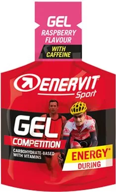Energetický gél Enervit Gel (25 ml) s kofeínom, malina