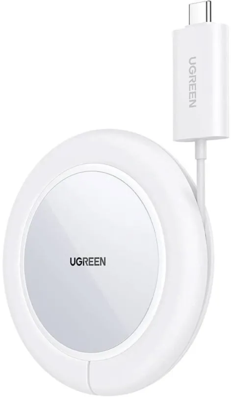 Nabíjačka UGREEN 15W Magnetic Wireless Charger (White)