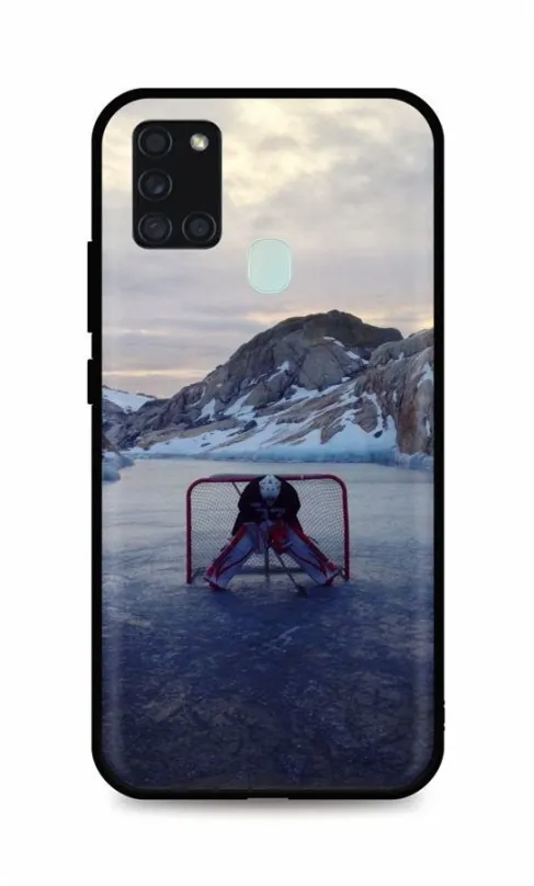 Kryt na mobil TopQ Samsung A21s silikón Hockey Goalie 51892