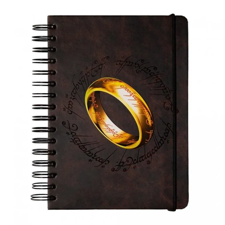 Zápisník The Lord of The Rings - Ring - zápisník, formát A5, 90 listov, čistý papier, tvrd