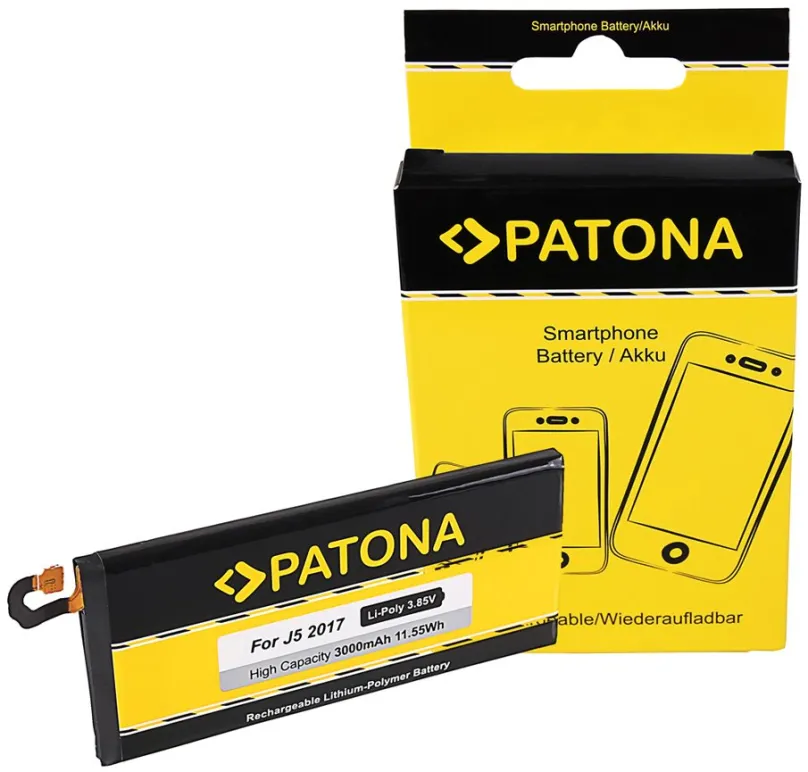 Batérie pre mobilný telefón Paton pre Samsung Galaxy J5 / 2017 / 3000mAh 3,85V Li-Pol