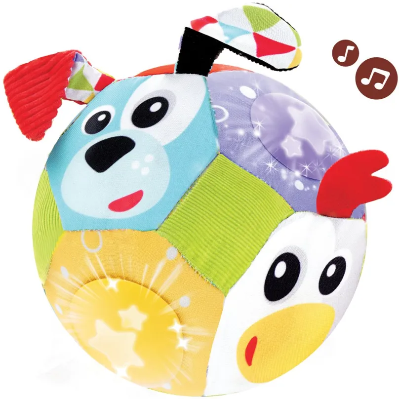 Lopta pre deti Yookidoo - Veselá lopta so zvieratkami