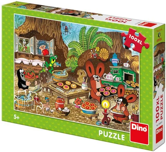Puzzle Dino Krtko v kuchyni 100XL puzzle nové