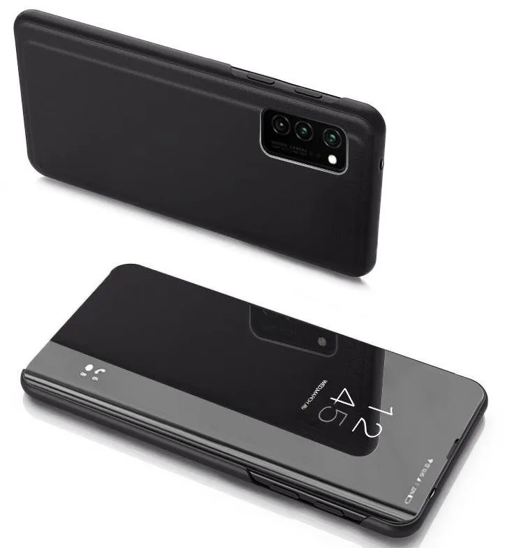 Puzdro na mobil Clear View knižkové puzdro na Samsung Galaxy Note 20, čierne