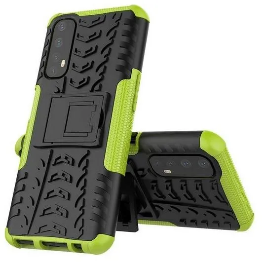 Kryt na mobil TopQ Realme 7 ultra odolný zelený 54882, pre Realme 7, materiál plast, pevný