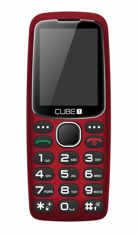 Mobilný telefón CUBE1 S300 Senior červená