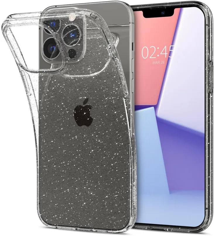 Kryt na mobil Spigen Liquid Crystal Glitter Crystal Quartz iPhone 13 Pro