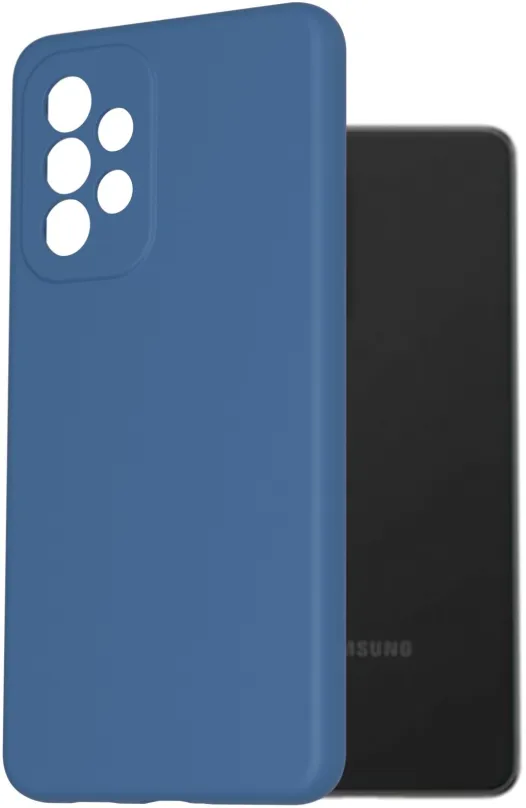 Kryt na mobil AlzaGuard Premium Liquid Silicone Case pre Samsung Galaxy A53 modré