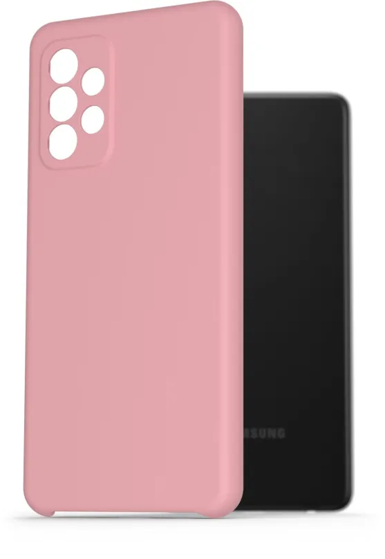 Kryt na mobil AlzaGuard Premium Liquid Silicone Case pre Samsung Galaxy A52/A52 5G/A52s ružové