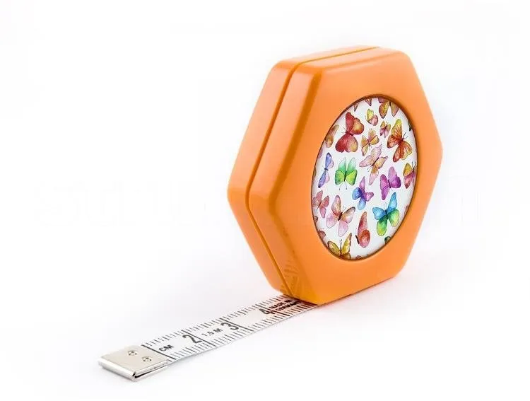 Krajčírsky meter Hoechstmass Hexagon Magnetic Orange, zvinovací, 150 cm