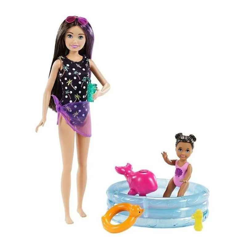 Barbie Opatrovateľka herný set s bazénikom, Mattel GRP39