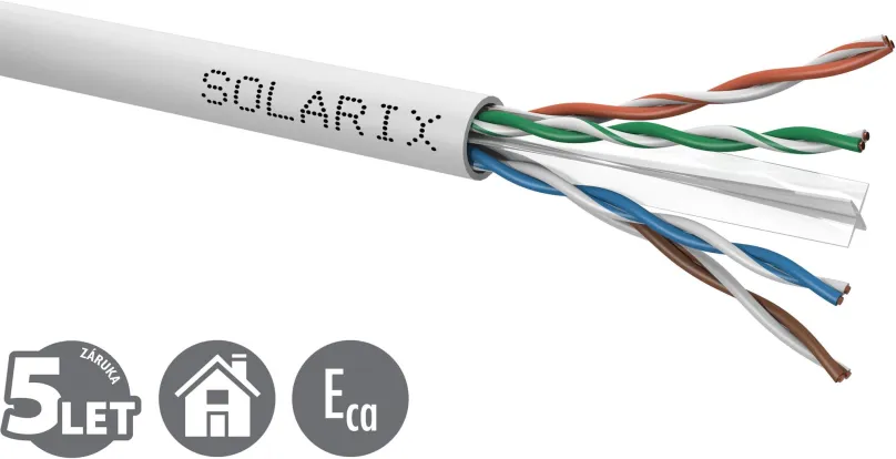 Inštalačný kábel Solarix CAT6 UTP PVC drôt SXKD-6-UTP-PVC