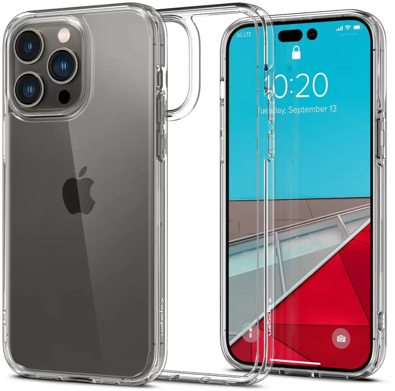Kryt na mobil Spigen Ultra Hybrid Crystal Clear iPhone 14 Pro Max, pre Apple iPhone 14 Pro