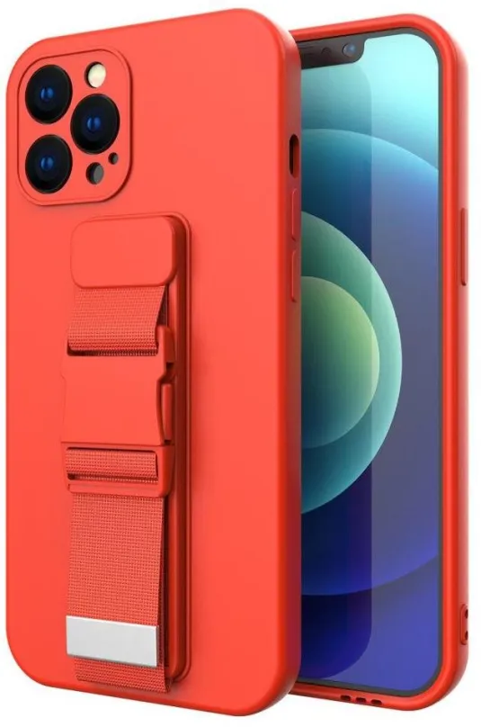 Kryt na mobil Rope silikónový kryt na Samsung Galaxy S21 FE, červený