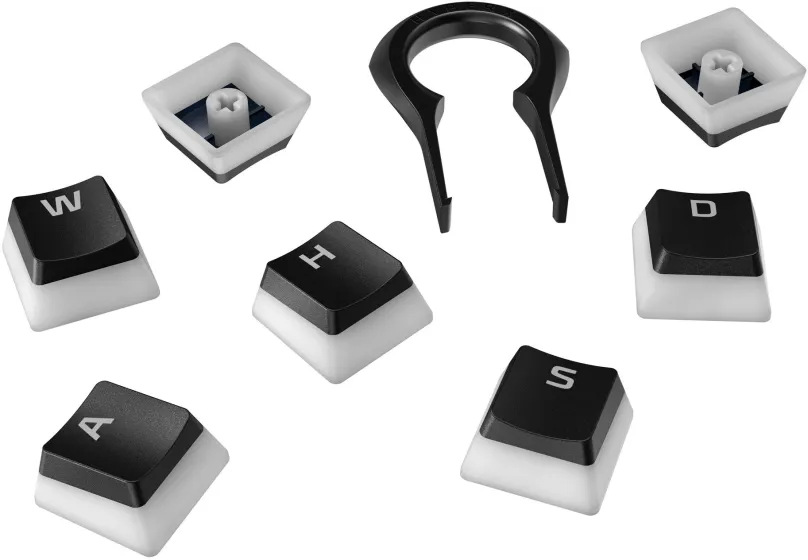 Náhradné klávesy HyperX Pudding Keycaps čierne, US