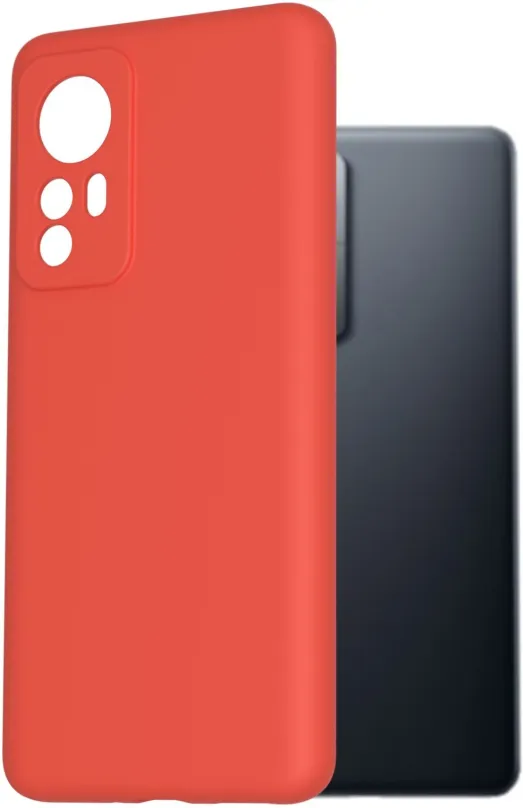 Kryt na mobil AlzaGuard Premium Liquid Silicone Case pre Xiaomi 12 / Xiaomi 12X červené