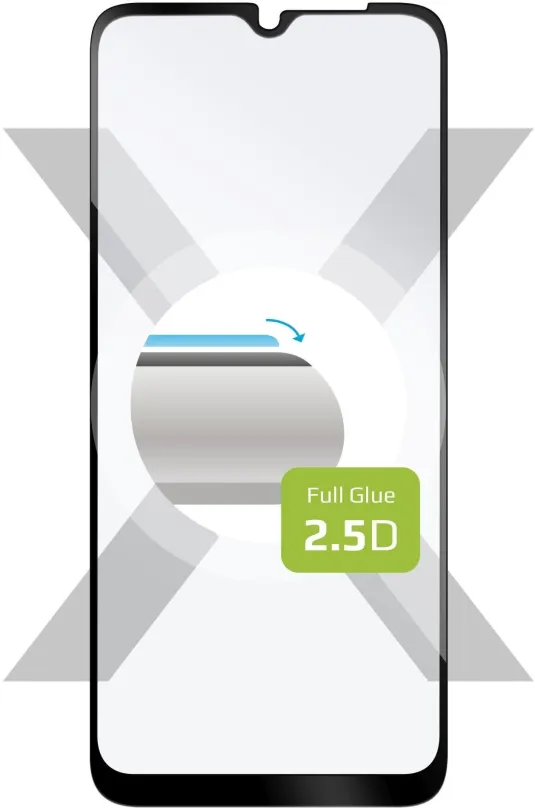 Ochranné sklo FIXED FullGlue-Cover pre Xiaomi Redmi 9A Sport/9i Sport čierne