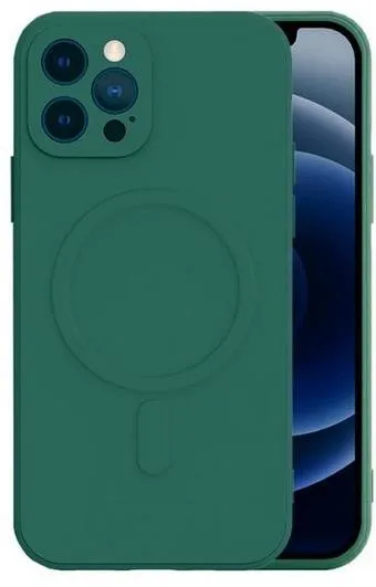 Kryt na mobil TopQ iPhone 13 Pro s MagSafe tmavo zelený 66901