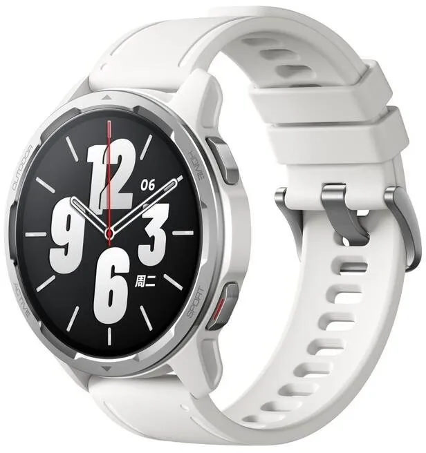 Chytré hodinky Xiaomi Watch S1 Active Moon White, pre mužov aj ženy, s ovládaním v slovenč