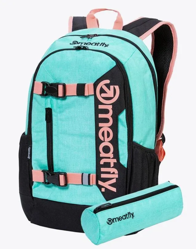 Mestský batoh Meatfly BASEJUMPER Backpack, Mint Heather