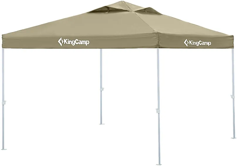 Stan KingCamp Canopy L brown, na párty, tvar: tunel, oceľová konštrukcia, jednoplášťový,