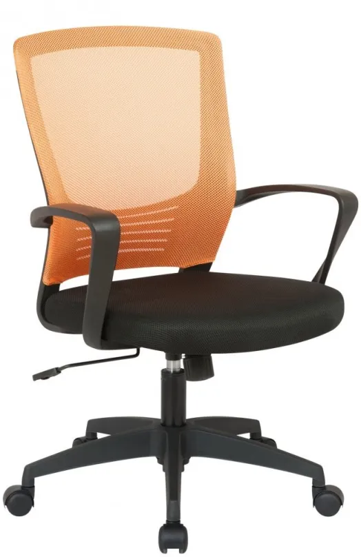 Kancelárska stolička BHM GERMANY Kampen čierno-oranžová