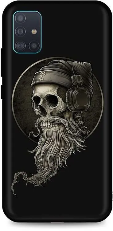 Kryt na mobil TopQ Samsung A51 silikón Music Skeleton 55897