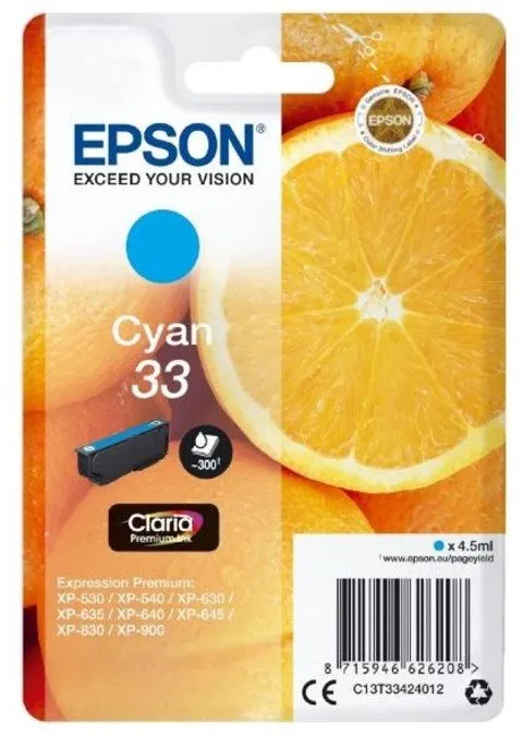 Cartridge Epson T3342 azúrová