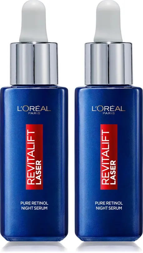 Kozmetická sada L'ORÉAL PARIS Revitalift Laser X3 Retinol Night Serum 2 x 30 ml