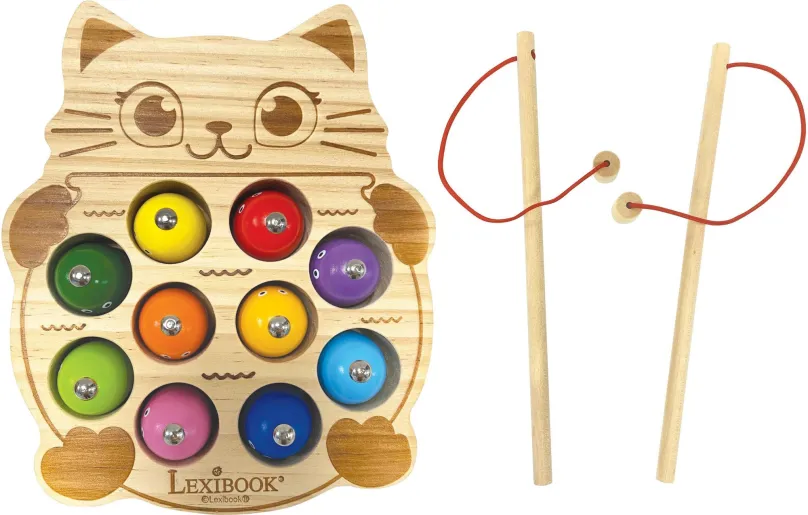 Stolová hra Lexibook Bio Toys Chamtivá mačka - drevená hra