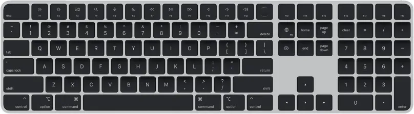 Klávesnica Apple Magic Keyboard s Touch ID a Numerickou klávesnicou, čierna - SK