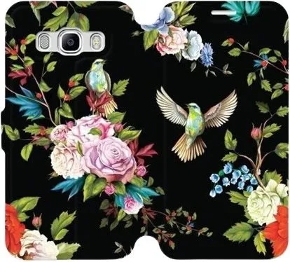 Kryt na mobil Flipové púzdro na mobil Samsung Galaxy J5 2016 - VD09S Vtáčiky a kvety