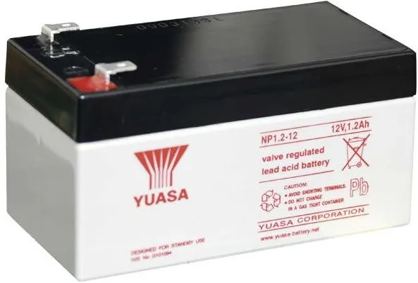 Batéria pre záložné zdroje YUASA 12V 1.2Ah bezúdržbová olovená batéria NP1.2-12