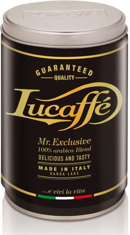 Káva Lucaffé 100% Arabica, mletá, 250g, mletá, 100% arabica, pôvod Zmes rôzneho pôvodu,