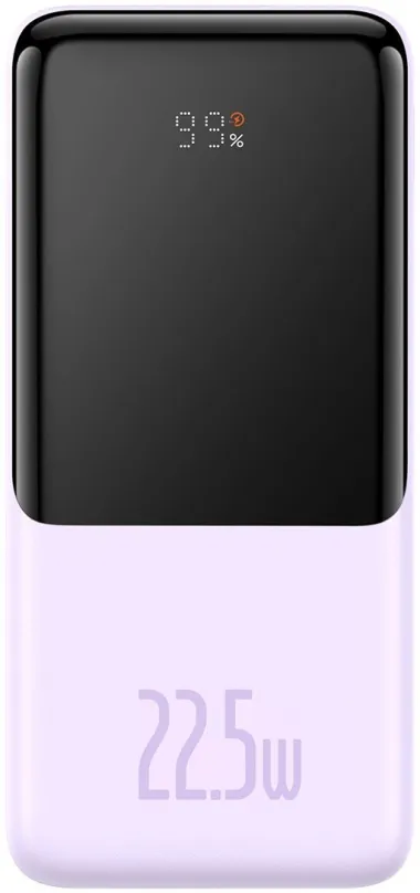 Powerbanka Baseus Elf Digital Display Fast Charge Power Bank 10000mAh 22.5W Purple, 10000