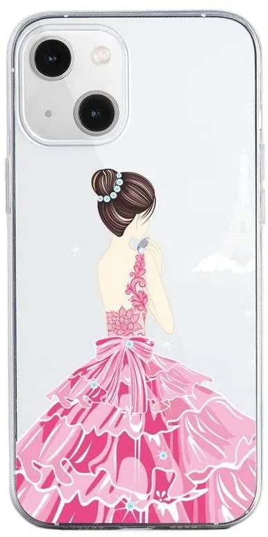 Kryt na mobil TopQ iPhone 13 mini silikón Pink Princess 64724