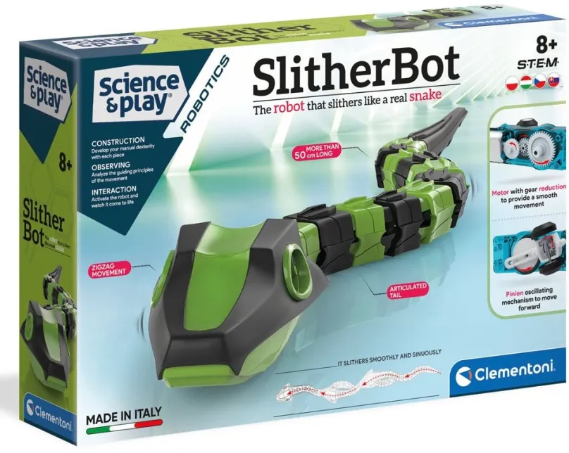 Robot Robot Slitherbot, , potrebné dokúpiť ceruzkové batérie, odporúčaný vek od 7 rokov
