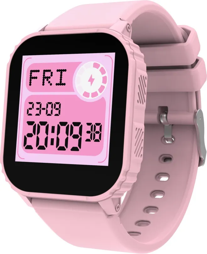 Chytré hodinky WowME Kids Play Lite Pink, detské, s ovládaním v slovenčine, TFT displej, d