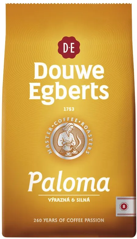 Káva Douwe Egberts Paloma, mletá káva, 250g, mletá, 100% robusta,