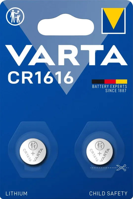 Gombíková batéria VARTA špeciálna lítiová batéria CR1616 2ks